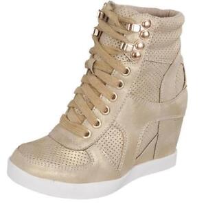 gold high top sneakers womens