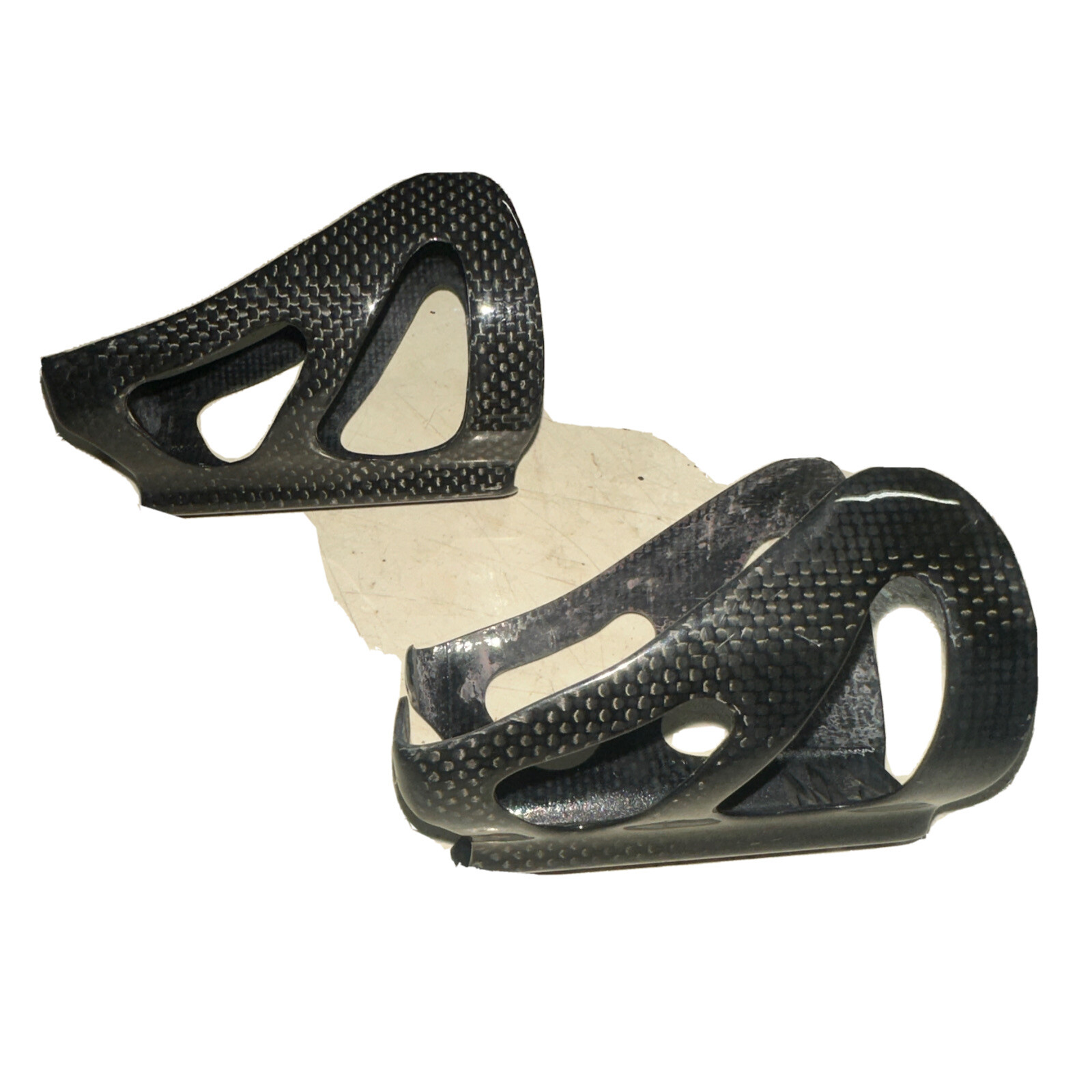 Carbon Fiber Water Bottle Cage Pair (2) Two Lightweight Carbon