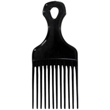 BARBER SALON BEAUTY ARISTOCRAT AFRO HAIR STYLING DETANGLING PLASTIC PIK BLACK