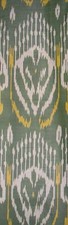 11 Yard HAND MADE UZBEK Natural 100 COTTON IKAT FABRIC 5673