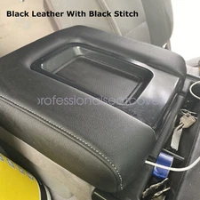 Console Lid Armrest Replacement Cover For 14-18 Chevy Silverado Sierra 1500 Blk