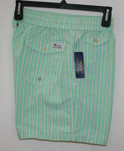 Polo Ralph Lauren Stripe Green Swim Trunks Board Shorts Mens Size XL Summer NEW - Picture 6 of 9