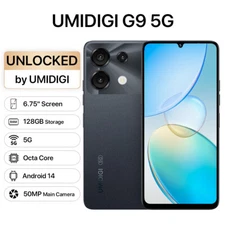 UMIDIGI G9 5G 6GB+128GB 6.75'' Dual SIM AI Camera Android 14 Unlocked Smartphone