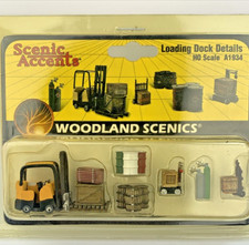 Woodland Scenics A1934 HO Scale Figures - Loading Dock Details NIP