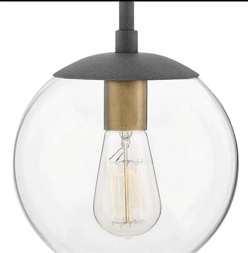 Hinkley Lighting 3747DZ Warby Pendant Aged Zinc - Picture 2 of 7