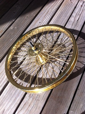 gold lowrider bike rims