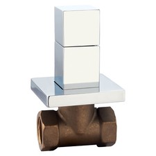 Absperrventil Unterputzventil Wandventil Eckventil Messing 1/2" quadratisch