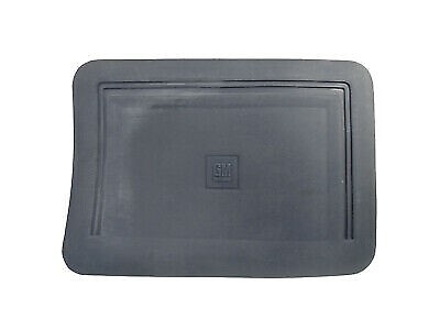 Two New OEM GM Blue Rubber-Vinyl Rear Floor Mats w/GM Logo for