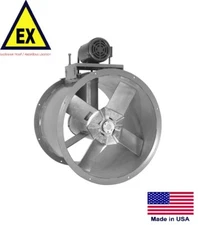 TUBE AXIAL DUCT FAN - Explosion Proof - 48" - 230/460V - 10 Hp - 43,736 CFM