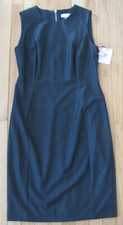 New Women's Calvin Klein "blu" Navy Blue Sleeveless Sheath Dress Size 6