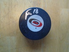 Radek Dvorak    Autographed Carolina Hurricanes Puck