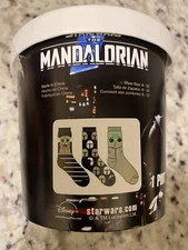 NIB Disney’s The Mandalorian Baby Yoda Grogu Lot 3 Pair of Socks Mando Gift Set