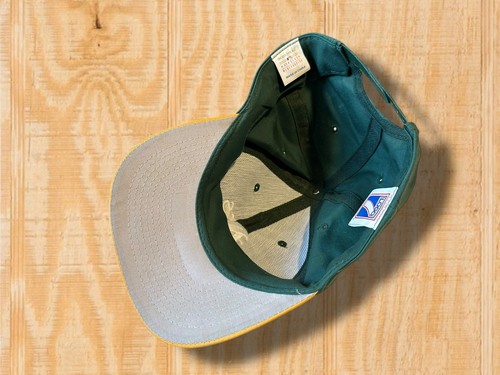 Vintage 90s Logo 7 Oakland A's Athletics Snapback Green MLB Baseball Hat Cap - Picture 8 of 12