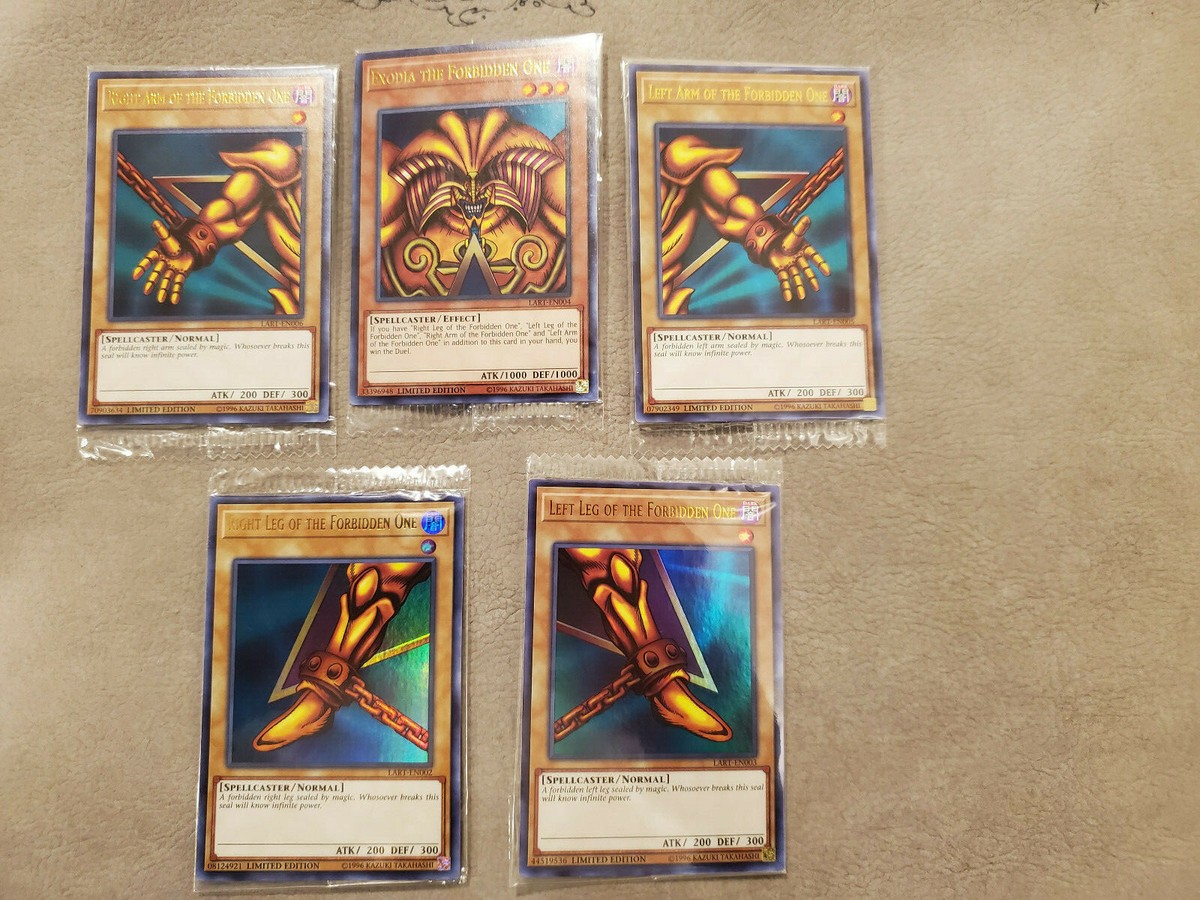 Yu-Gi-Oh! Exodia the Forbidden One LART Lost Arts Promos Full Set