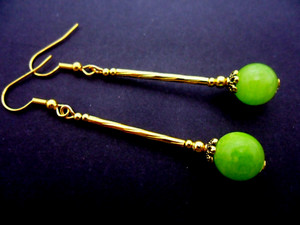 Authentic Verdant Dawn Light Long Dangly Talisman Earrings