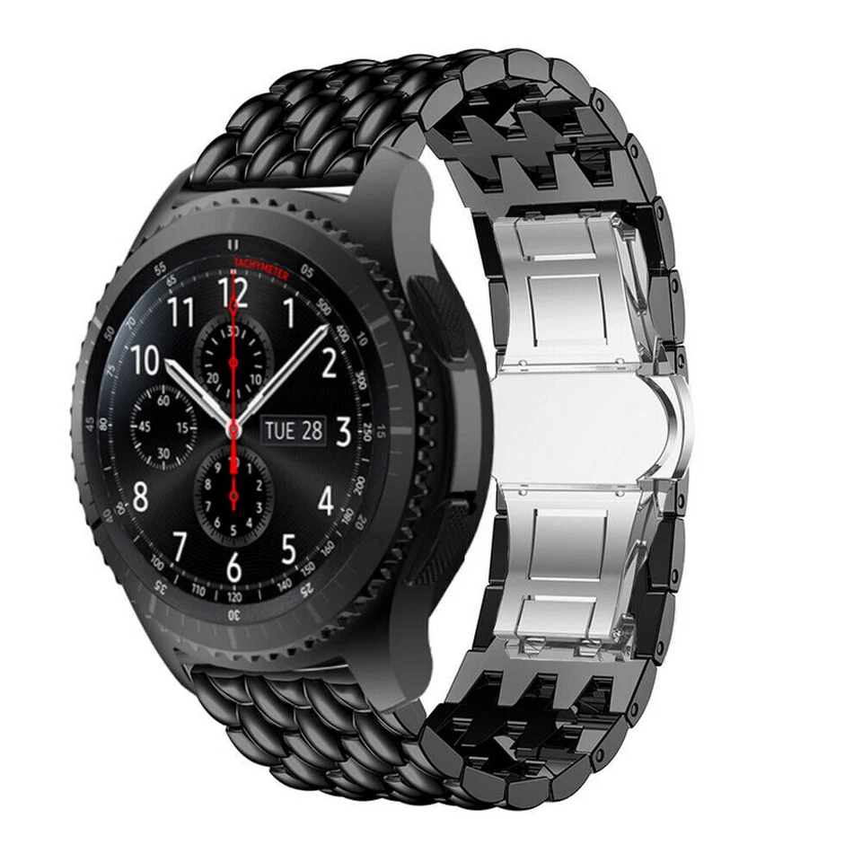 Metall Edelstahl Armband für Samsung Galaxy Watch 3 45mm 46mm Gear S3 Frontier - Bild 2 von 4