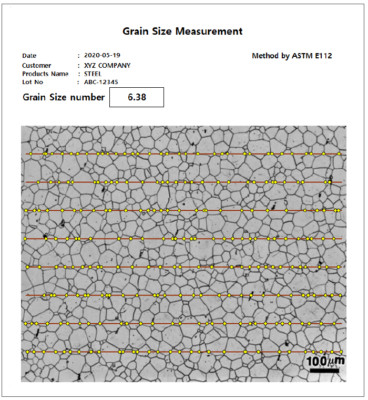 Grain Size measurement software (I-Measure)