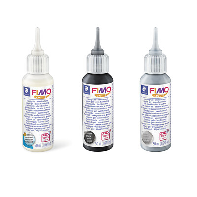 Genuine FIMO  Liquid Deco Gel Oven Hardening For Polymer Modelling Clay 4 Colors