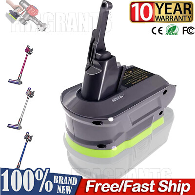 #ad For Ryobi 18V Li ion Battery Convert To For Dyson V7 V8 Cleaner Battery Adapter $19.99