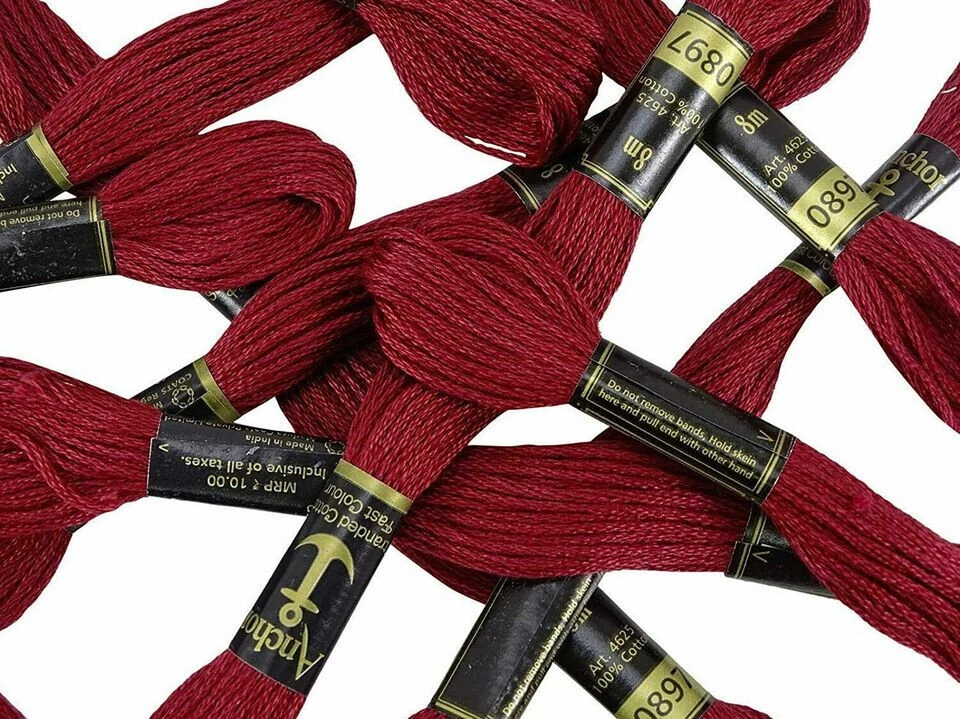 Anchor Embroidery Stranded Cotton Threads Cross Stitch Sewing 25 Skeins Each 8m - Image 4 of 4