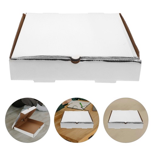 10pcs Takeout Pizza Boxes Bakery Pizza Wrapping Boxes Pizza Take Out Containers - Picture 2 of 12