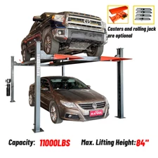 4H110 11,000lbs Heavy Duty Four Post Lift Car Lift Storage Service 4 Post Lift