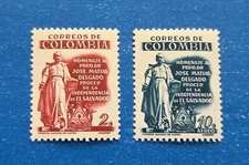 Colombia Stamps, Scott 675, C301 Complete Set MNH