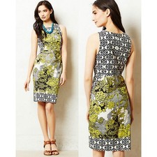 Weston Wear Indie Floral Damask Sleeveless Sheath Dress Size 6 Maximalism