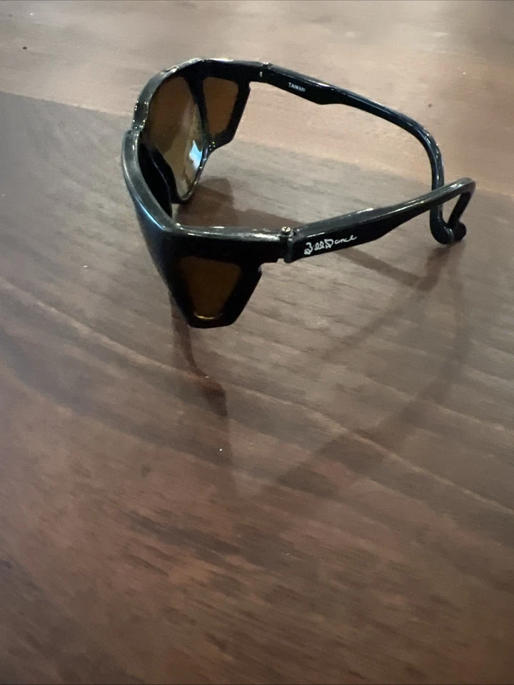 复古 Bill Dance 太阳镜 SK Strike King 钓鱼黑色飞行员 80 年代 90 年代 — 第 3/4 张图片