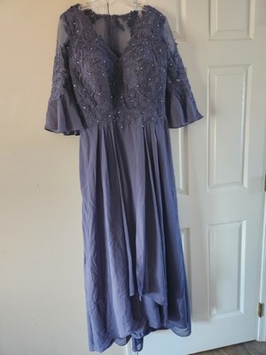 slim fit dress slacks Slate Grey Full Moon Dress
