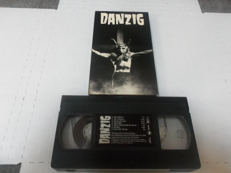 Danzig VHS VIDEO TAPE  with CONCERT PRINT AD-ADVERT 1998 RITZ NYC - Image 2 of 3
