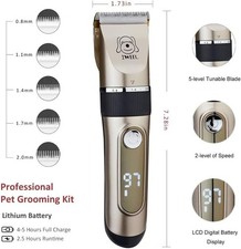 Professional Dog Grooming Kit Heavy Duty Trimmer Thick Hair US