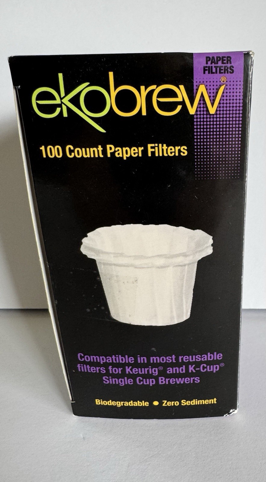 Ekobrew 100 Count Paper Filter Compatible In Most Reusable Filters for Keurig...