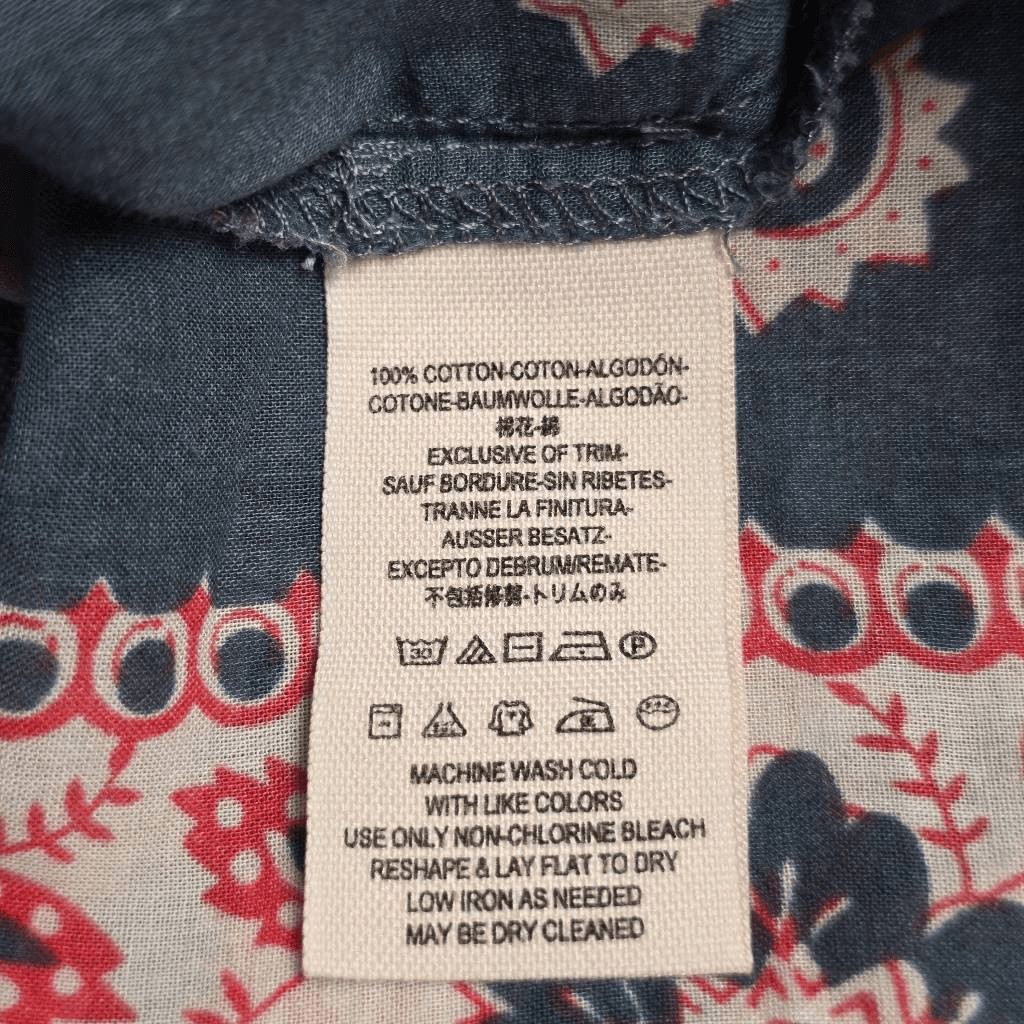 Free People L Boho Patchwork Button Down Shirt - image 5