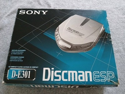 Sony Discman D-E301 Inklusive Tasche Bedienungsanleitung & Netzadapter In OVP. 