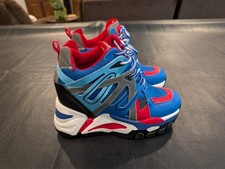 anthony wang platform wedge heels sneakers OVAL-01 sz10  Blue Red White
