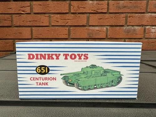 Dinky 651 Centurion Tank Reproduction Box - Good Quality