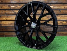 4 X 22 Inch 5x112 Audi R8 Style Gloss Black Wheels: Fit For Audi Q7 Q8 E-Tron A7