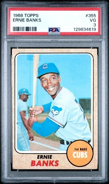 PSA 3 - 1968 Topps ERNIE BANKS #355 (4619) Cubs