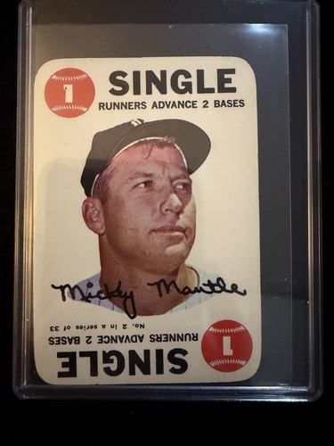 1968 Topps Baseball Game Mickey Mantle New York Yankees #2