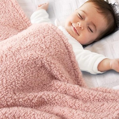 Soft Fuzzy Warm Cozy Throw Blanket with Fluffy Sherpa Fleece for Kids Plush