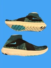 Nike Free RN Motion Flyknit  (880845-004) Black Blue Volt Shoes Men Size 12 Shoe