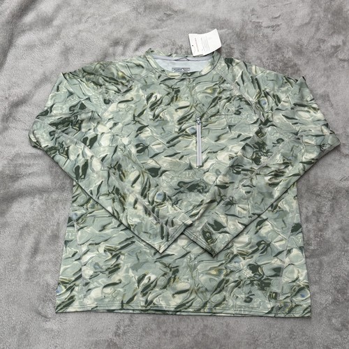 Patagonia Sunshade Crew Shirt Mens Medium Camo Long Sleeve Fishing Performance