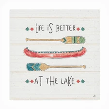 Trademark Fine Art Daphne Brissonnet 'Lake Moments V' Outdoor Canvas 14x14