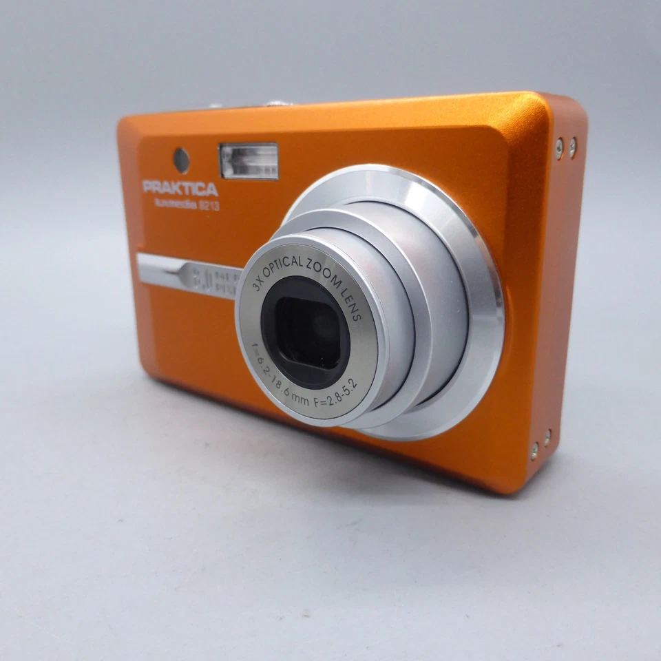 Praktica Luxmedia 8213 8.0MP Compact Digital Camera Orange Tested - Image 3 of 4