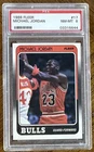 1988-89 FLEER MICHAEL JORDAN BASKETBALL CARD #17 GRADED PSA 8 READ