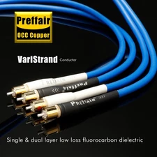 Pair 6N OCC RCA Cable Gold Plated RCA Plug Hi-end Audio Signal Interconnect Wire