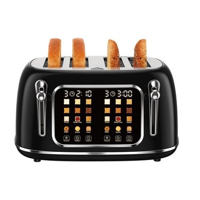 Mecity Toaster 4 Slice, Touch Screen Wide Slot Retro Toaster For Breads Bagel...