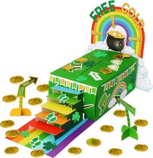 St. Patrick's Day Leprechaun Trap for Kids   Includes Gold Coins  Stickers