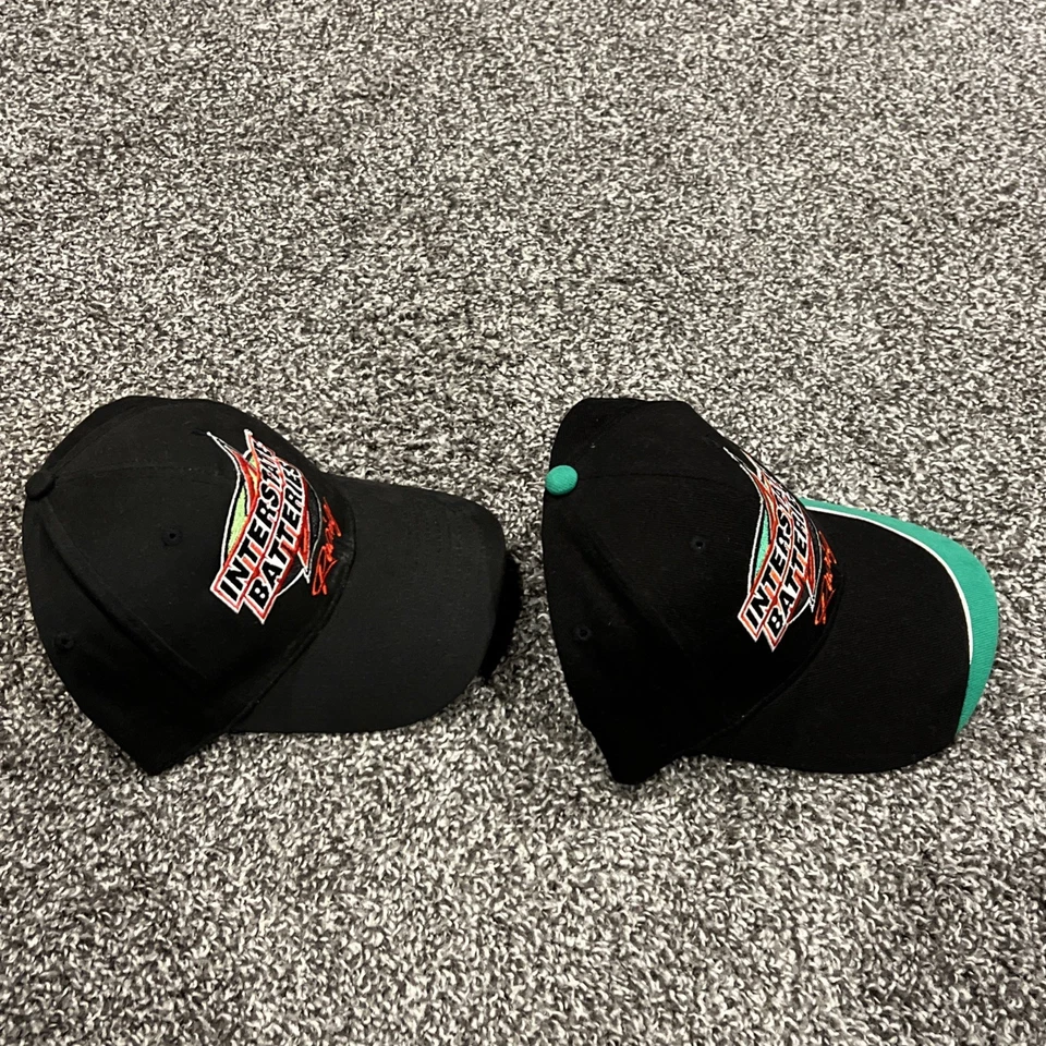 TWO Bobby Labonte #18 BLACK Interstate Battery Racing Hats!!! - Image 3 of 4
